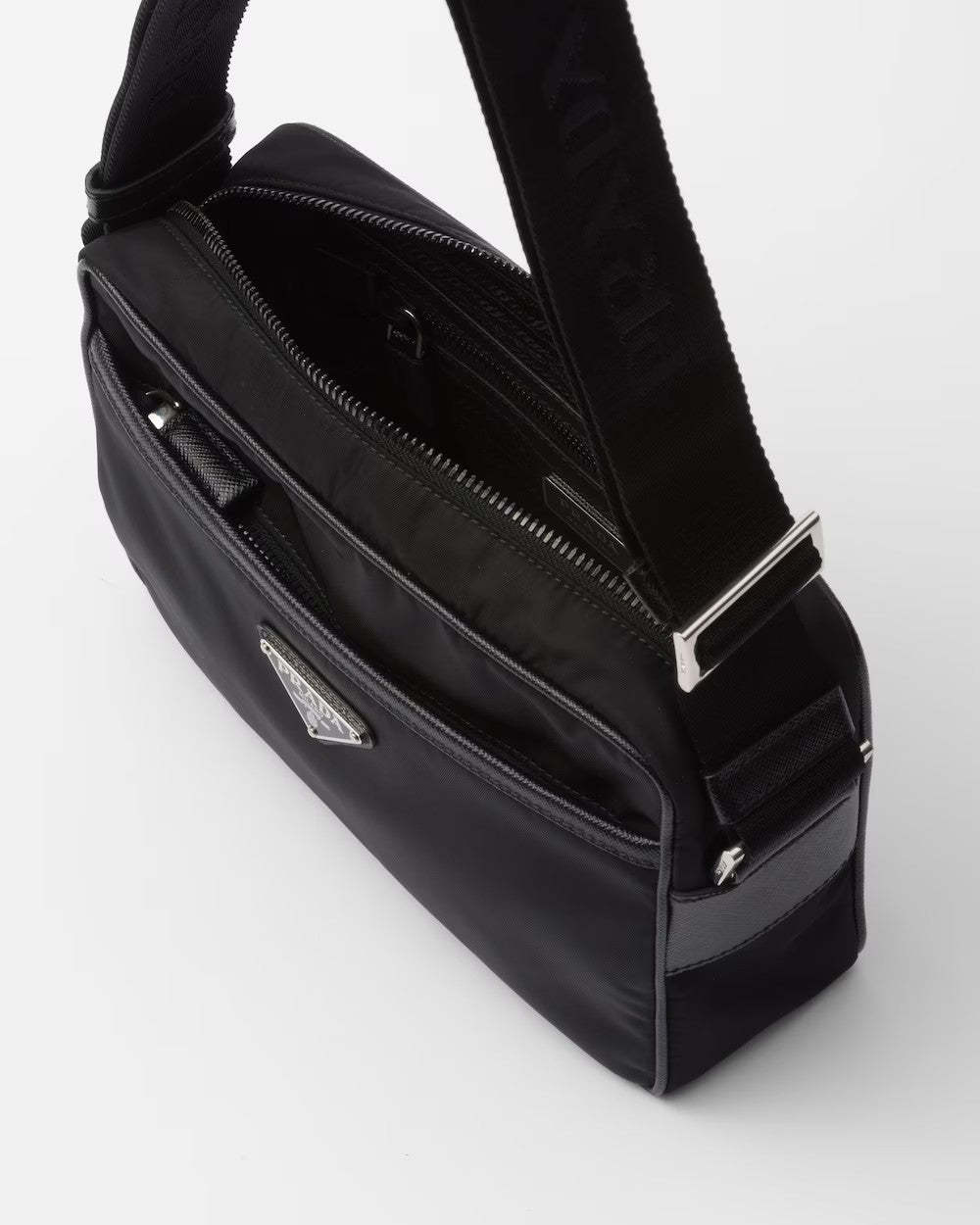 PRADA      Re-Nylon xサフィアーノレザー ショルダーバッグ   PMRef:2VH048_2DMH_F0002_V_XOO-最安値に挑戦中!!!