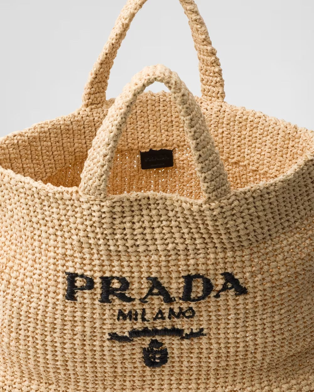PRADA    クロシェ トートバッグ    PMRef:1BG392_2C2T_F0018_V_OOL-最安値に挑戦中!!!