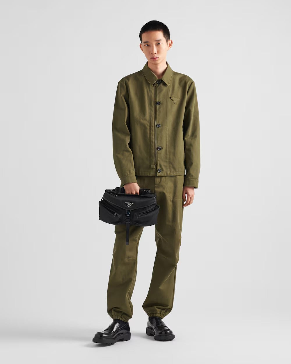 PRADA      Re-Nylon xレザー ショルダーバッグ    PMRef:2VH175_2DW3_F0002_V_OOO