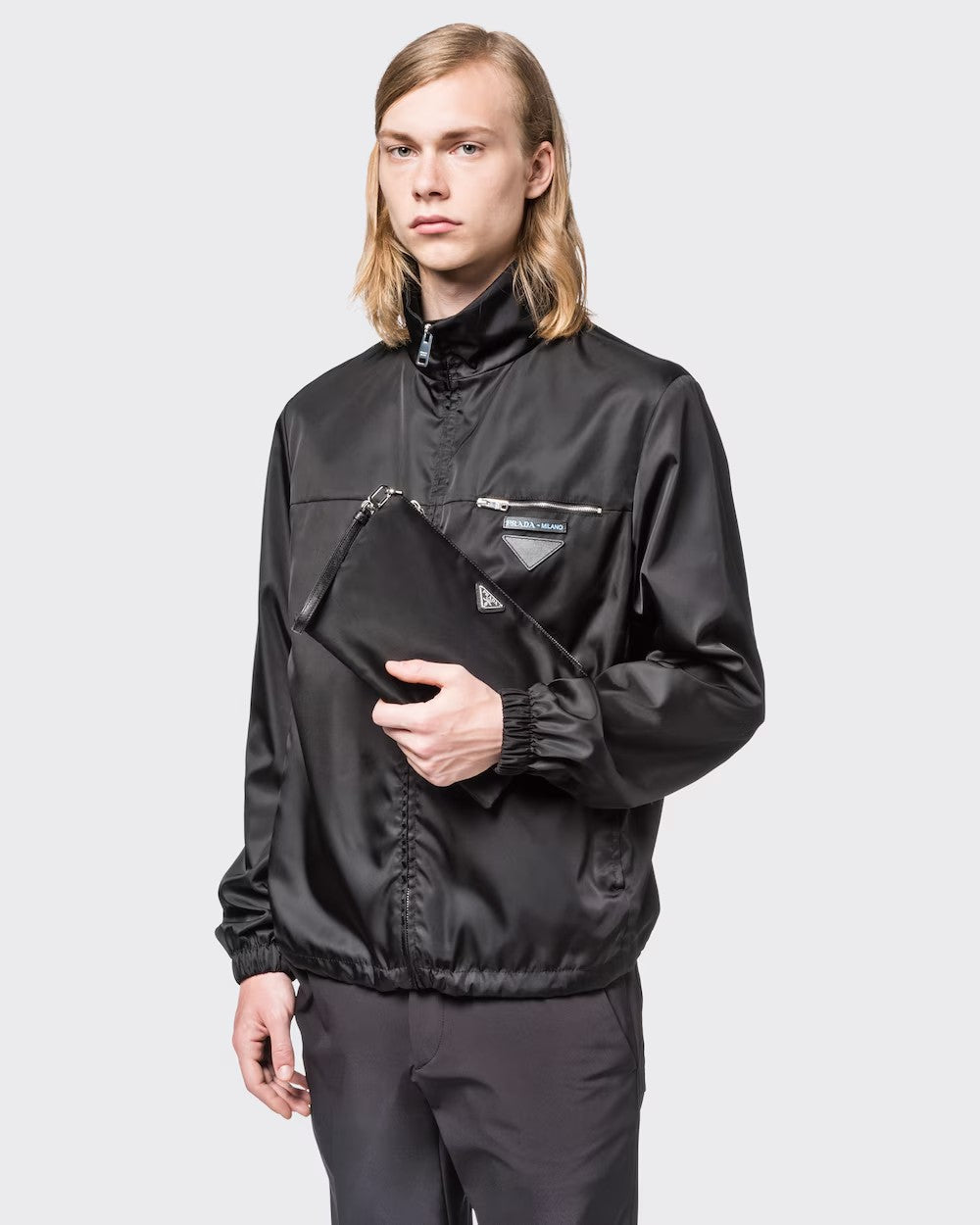 PRADA      Re-Nylon xサフィアーノレザー ポーチ    PMRef:2NH006_2DMH_F0002