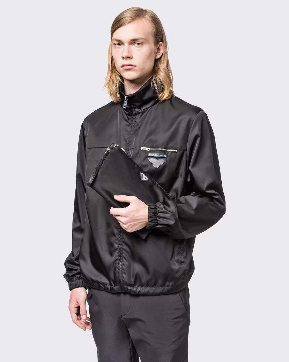 PRADA      Re-Nylon xサフィアーノレザー ポーチ    PMRef:2NH006_2DMH_F0002