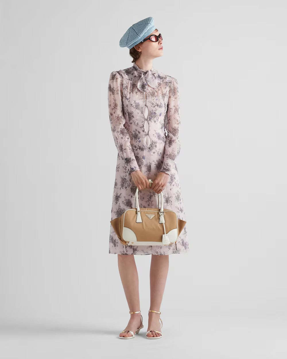 PRADA     プラダ Re-Edition 1978 Re-Nylon xサフィアーノレザー ミディアムダブルハンドルバッグ    PMRef:1BB115_R064_F0824_V_TOO-最安値に挑戦中!!!