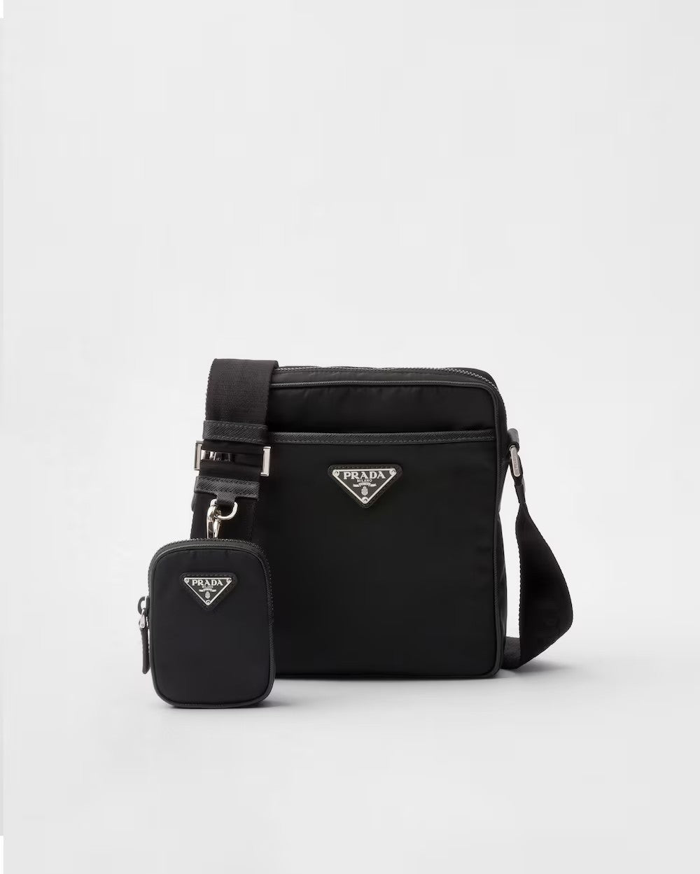 PRADA      リナイロンとサフィアーノのショルダーバッグ    PMRef:2VH112_2DMH_F0002_V_XOP-最安値に挑戦中!!!