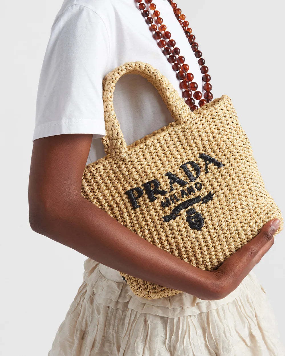 PRADA    スモール クロシェ トートバッグ    PMRef:1BG422_2C2T_F0018_V_OOL-最安値に挑戦中!!!