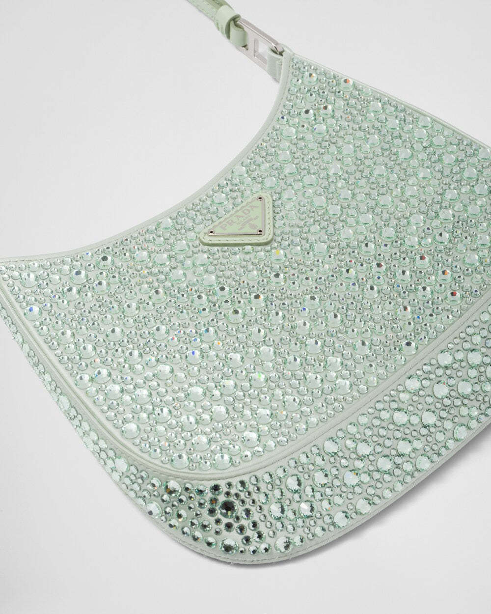 PRADA      プラダ クレオ クリスタル サテン バッグ    PMRef:1BC169_2AWL_F0934_V_HOO