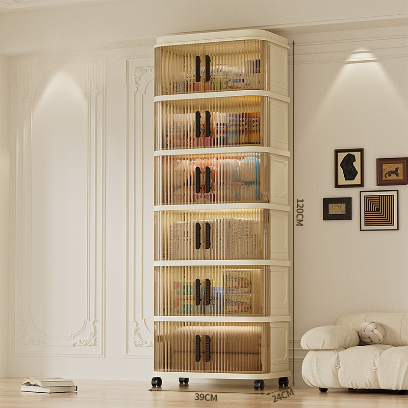 可折疊捲簾拉門多功能收納櫃