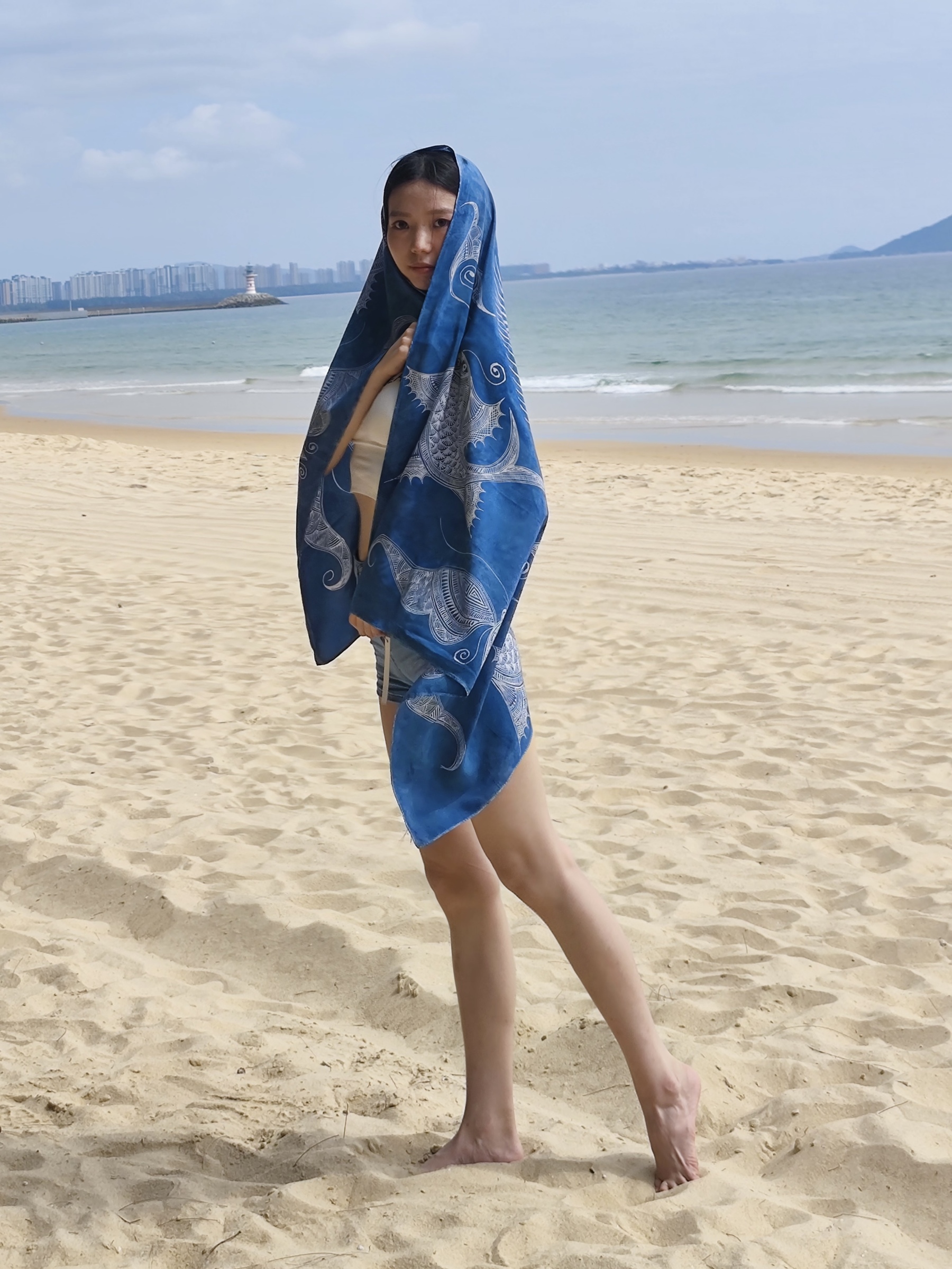 Yixiu Guizhou Handmade Batik Silk Scarf