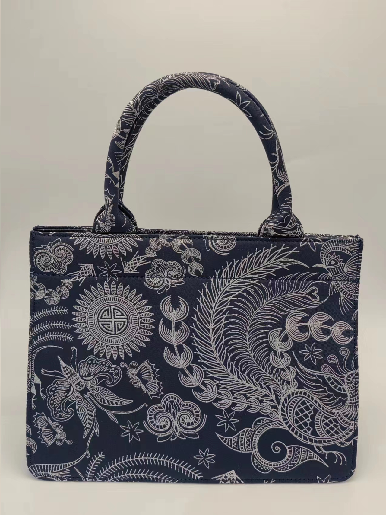 Guixiu Miao Ethnic Pattern Small Tote Bag, 27×20.5cm