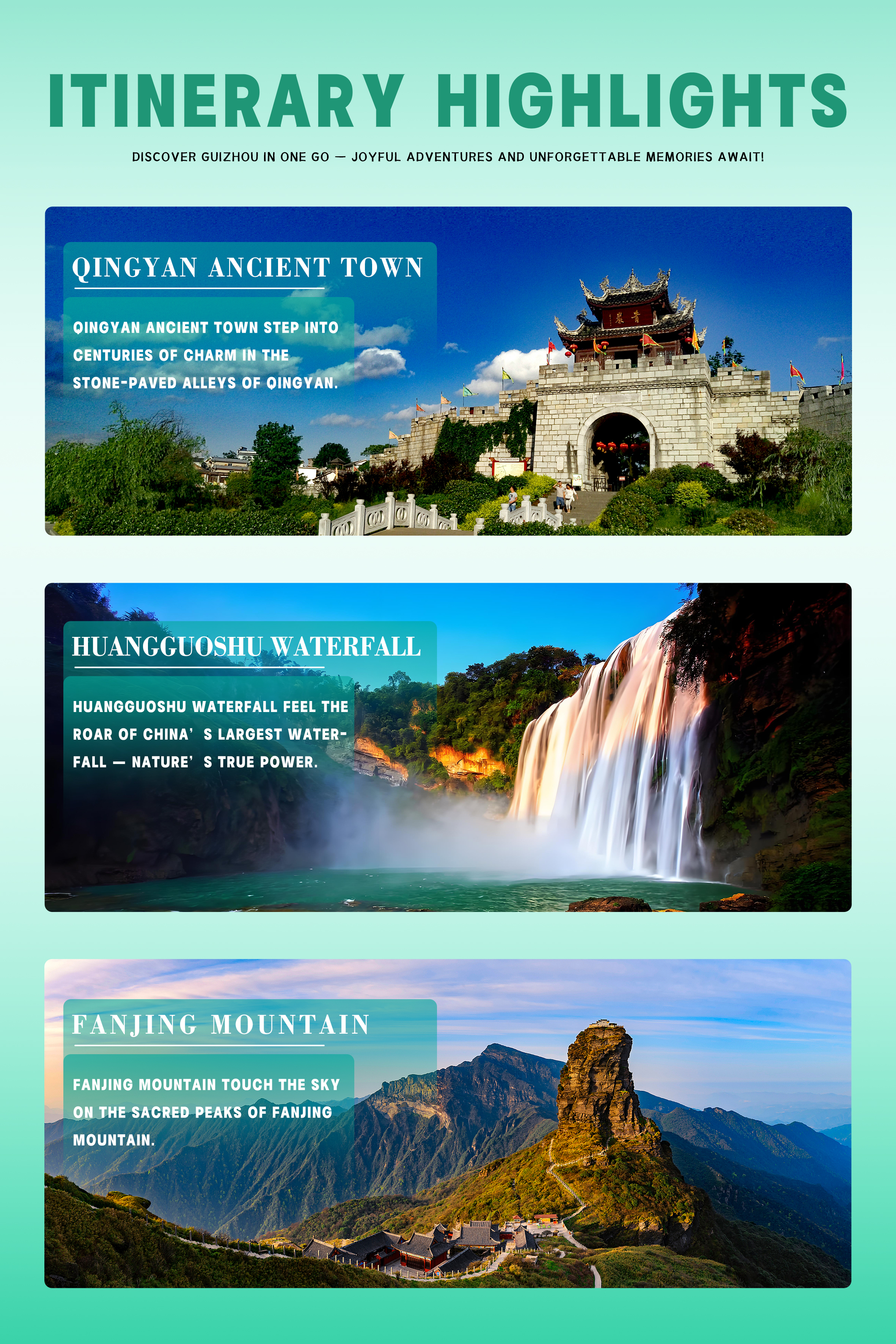 6 Days 27℃ Guizhou Landmark Group Tour with A Large Vehicle (up to 25 People)