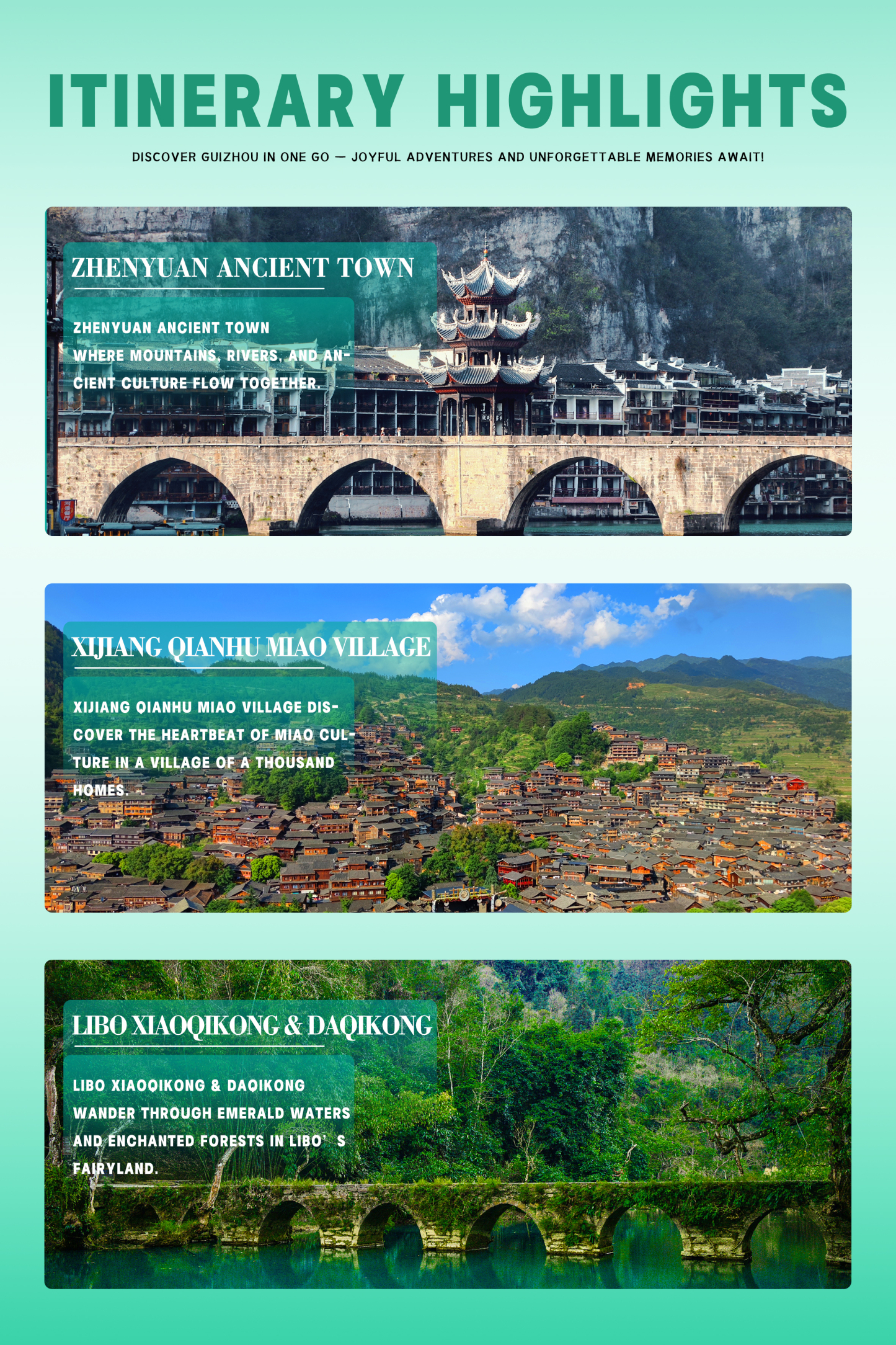 6 Days 27℃ Guizhou Landmark Group Tour with A Large Vehicle (up to 25 People)