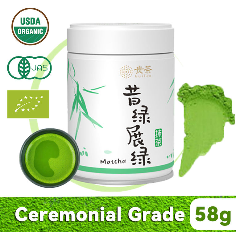 Ceremonial Grade Matcha Green Tea Powder 58g-USDA/EU Organic Certified