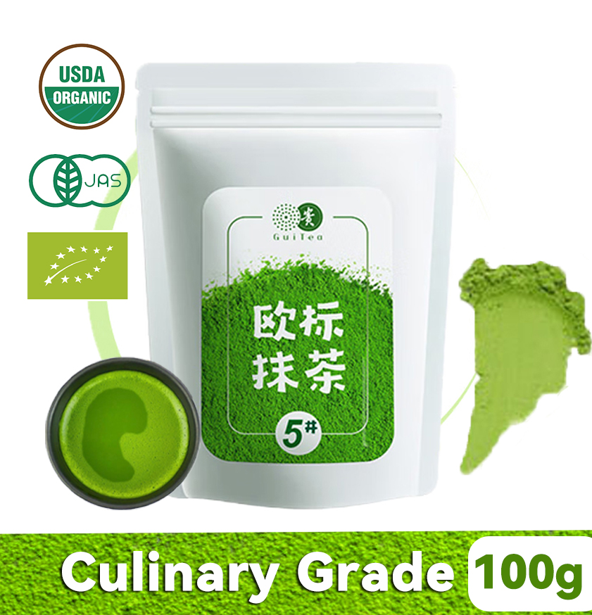 Culinary Grade Matcha Green Tea Powder 100g-USDA/EU Organic Certified