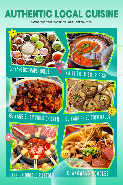 6 Days 27℃ Guizhou Landmark Group Tour with A Large Vehicle (up to 25 People)