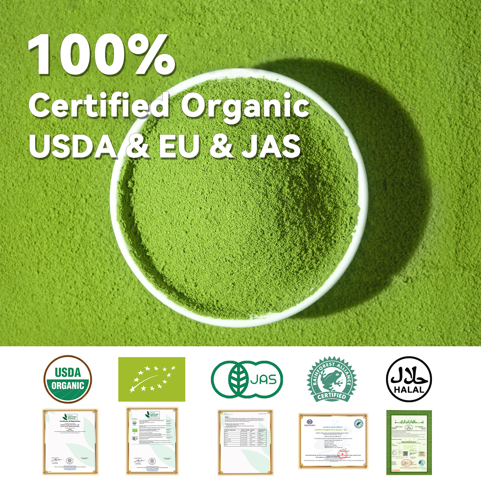 Culinary Grade Matcha Green Tea Powder 20g-USDA/EU Organic Certified