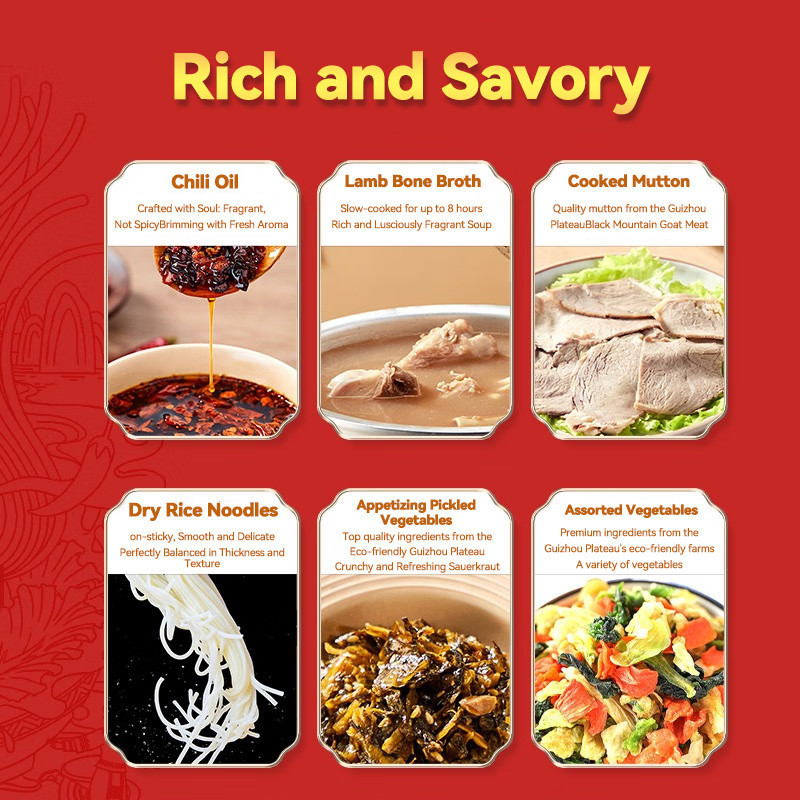 Guifen Red Sour Soup Beef Rice Noodles