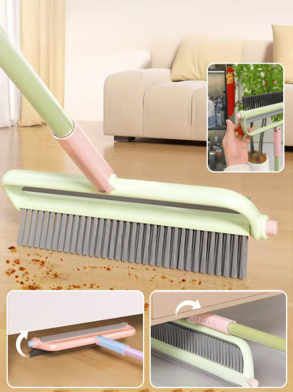 Efficient and Hassle-Free: Effortless Cleaning with a Rotatable Double-Head Broom