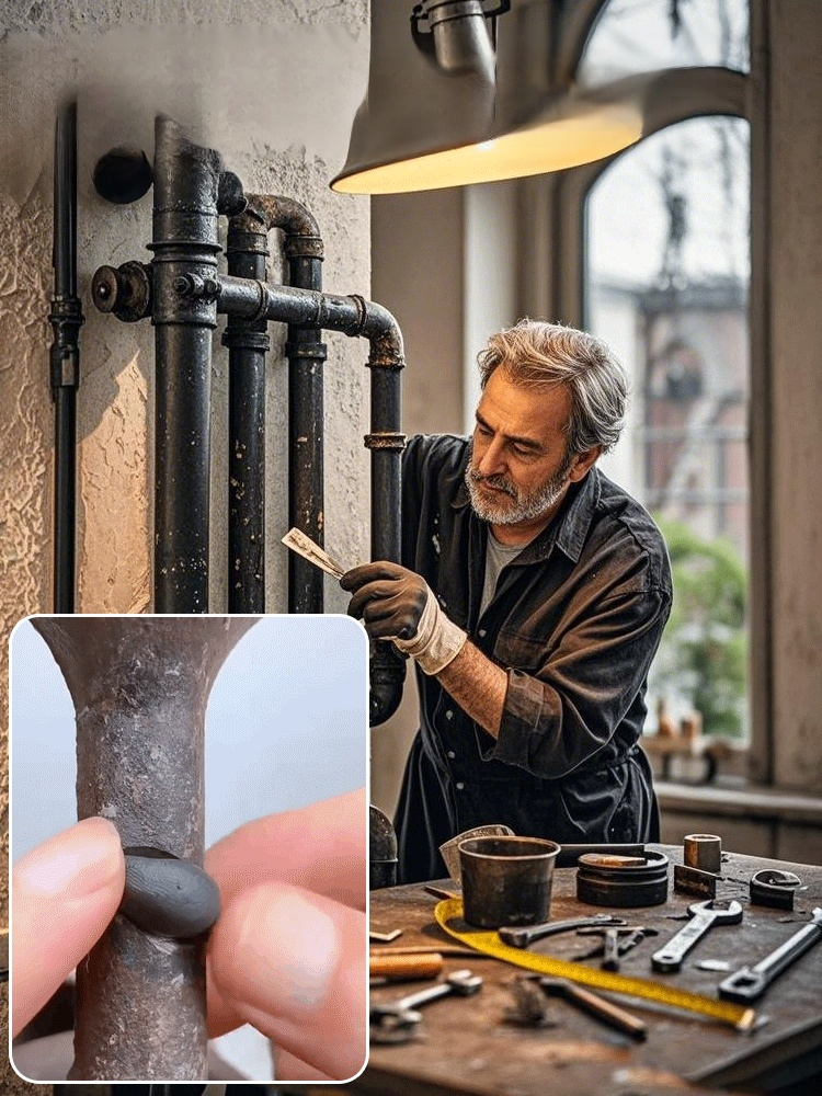 [The anti-freeze crack of pipes] Anti-leakage instant solid mud iron glue