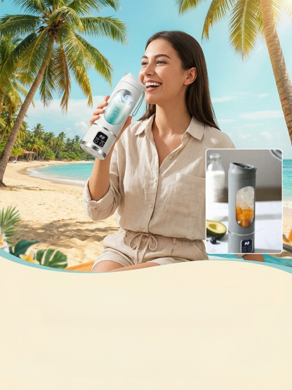 Portable Automatic Ice Crushing Juicer: Enjoy Juice Anytime, Anywhere