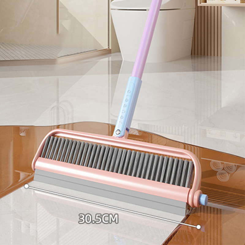 Efficient and Hassle-Free: Effortless Cleaning with a Rotatable Double-Head Broom