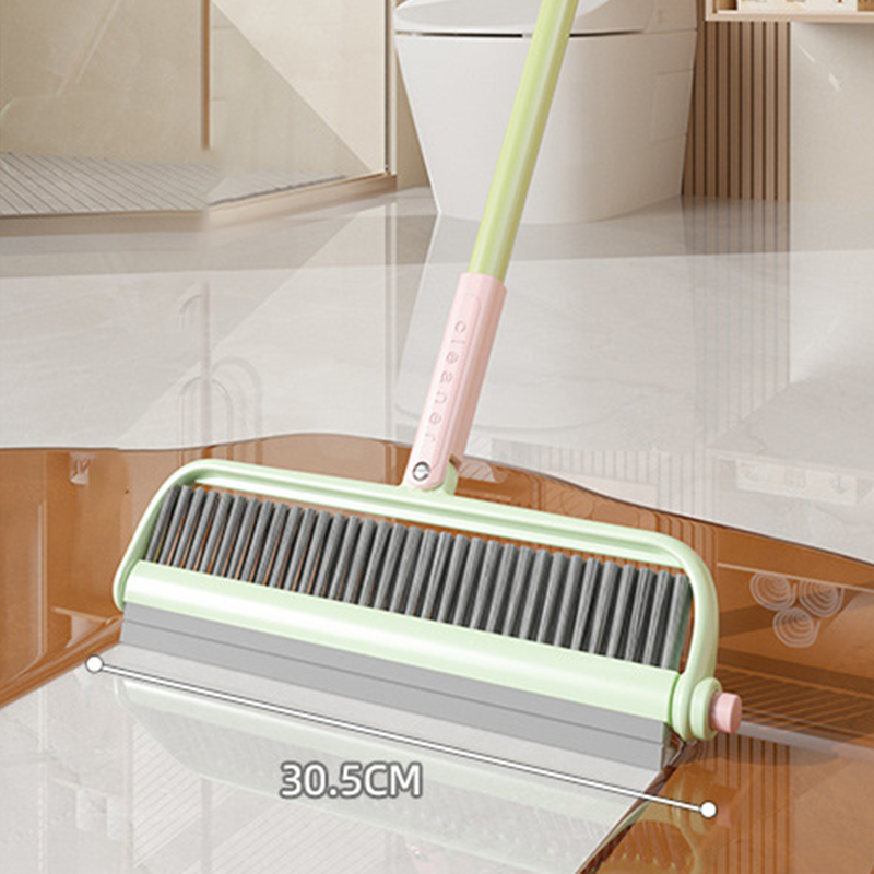 Efficient and Hassle-Free: Effortless Cleaning with a Rotatable Double-Head Broom