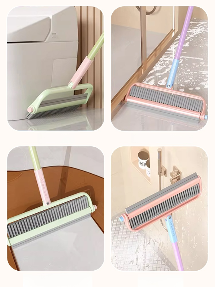 Efficient and Hassle-Free: Effortless Cleaning with a Rotatable Double-Head Broom