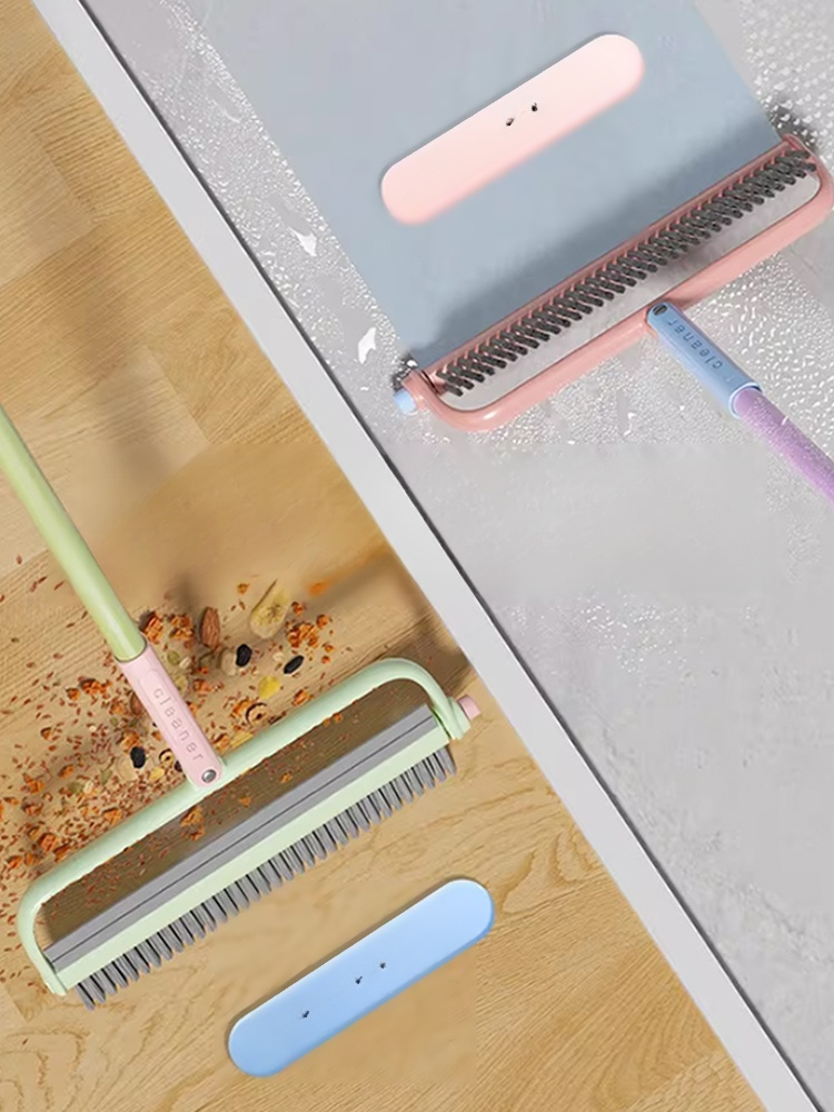 Efficient and Hassle-Free: Effortless Cleaning with a Rotatable Double-Head Broom