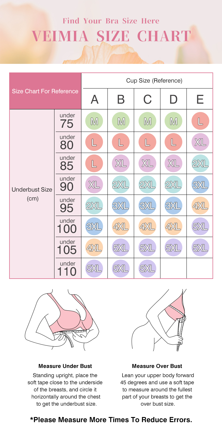VEIMIA Thin Breathable Corset Tank Top Seamless Shape Bra Size Chart