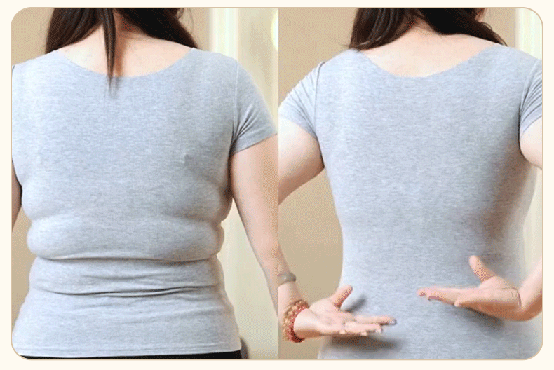 Obvious Conceal Excess Back Fat Effect Animated Image of The Most Comfortable Minimizer Bra Veimia