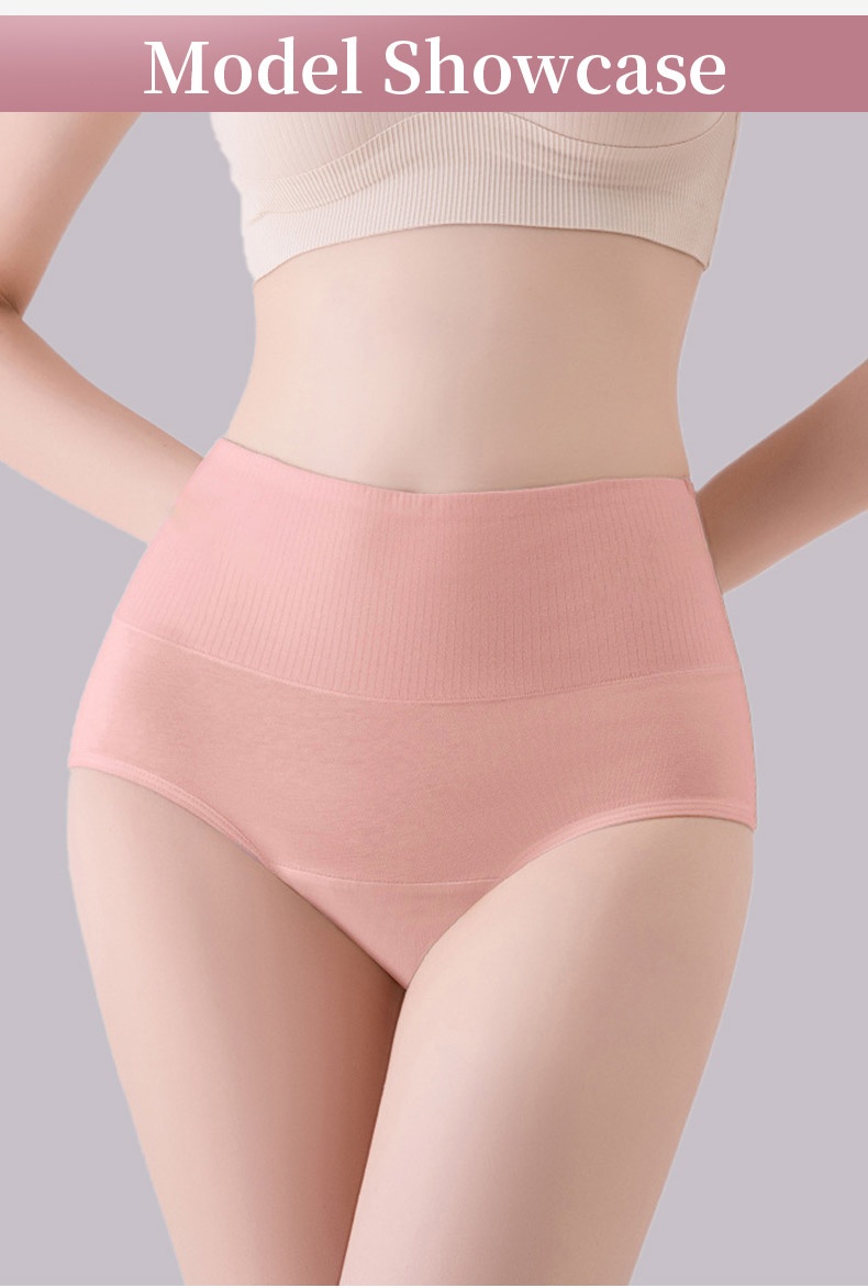 3-5 Pack Secure Period Panty All-day Leak-proof Designs, Airy 95% Cotton & Full Coverage VEIMIA