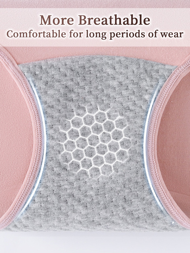 3-5 Pack Secure Period Panties All-day Leak-proof Design, Airy 95% Cotton & Full Fit VEIMIA