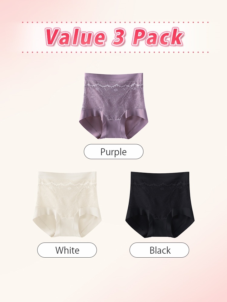 3-7 Pack Shaping High Waist Panties Zone-sculpting, Postpartum Pelvic Recoveries & All-day Comforts VEIMIA