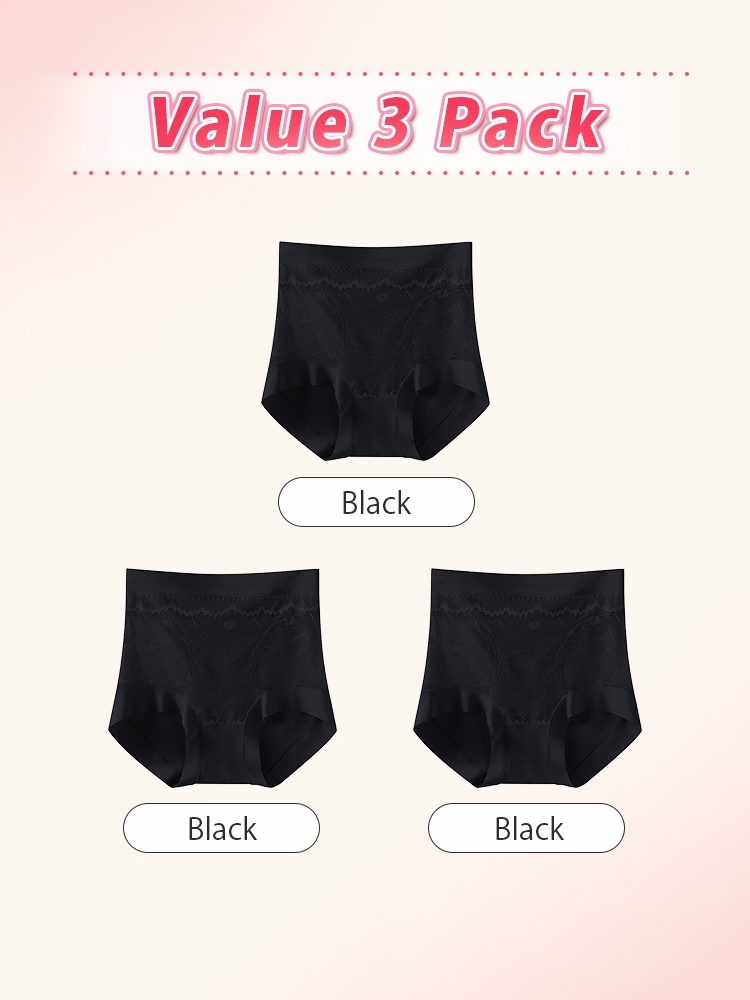 3-7 Pack Shaping High Waist Panties Zone-sculptings, Postpartum Pelvic Recoveries & All-day Comfort VEIMIA