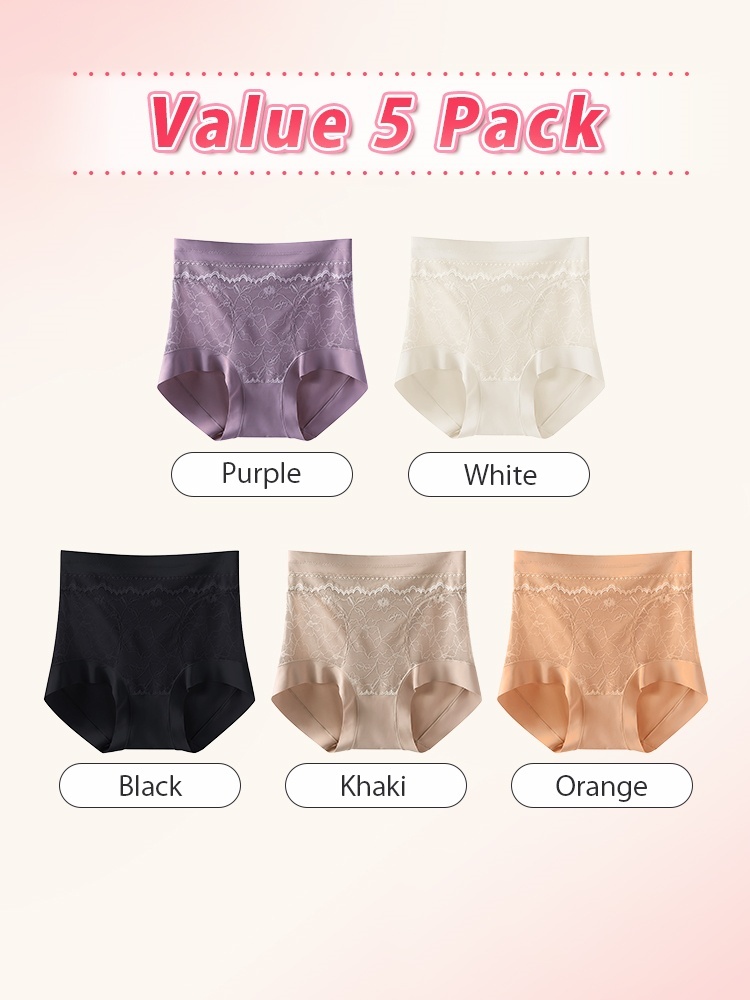3-7 Pack Shaping High Waist Panties Zone-sculptings, Postpartum Pelvic Recovery & All-day Comforts VEIMIA