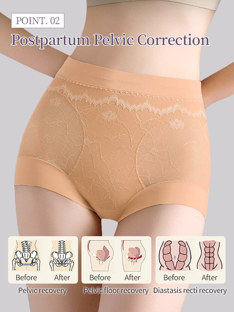 3-7 Packs Shaping High Waist Panties Zone-sculpting, Postpartum Pelvic Recoveries & All-day Comfort VEIMIA