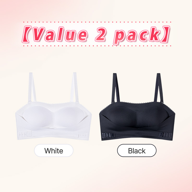 Two Colors of Anti-slip Strapless Bra - 24 Hours Comfortable Strong Stability & No Tightness Feelings With Reinforced Back Strap VEIMIA