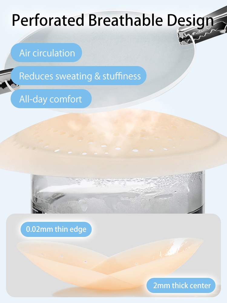 Breathable Nipple Covers Strong Hold Adhesive With Glue-free Centers Pain-free Removal Designs VEIMIA