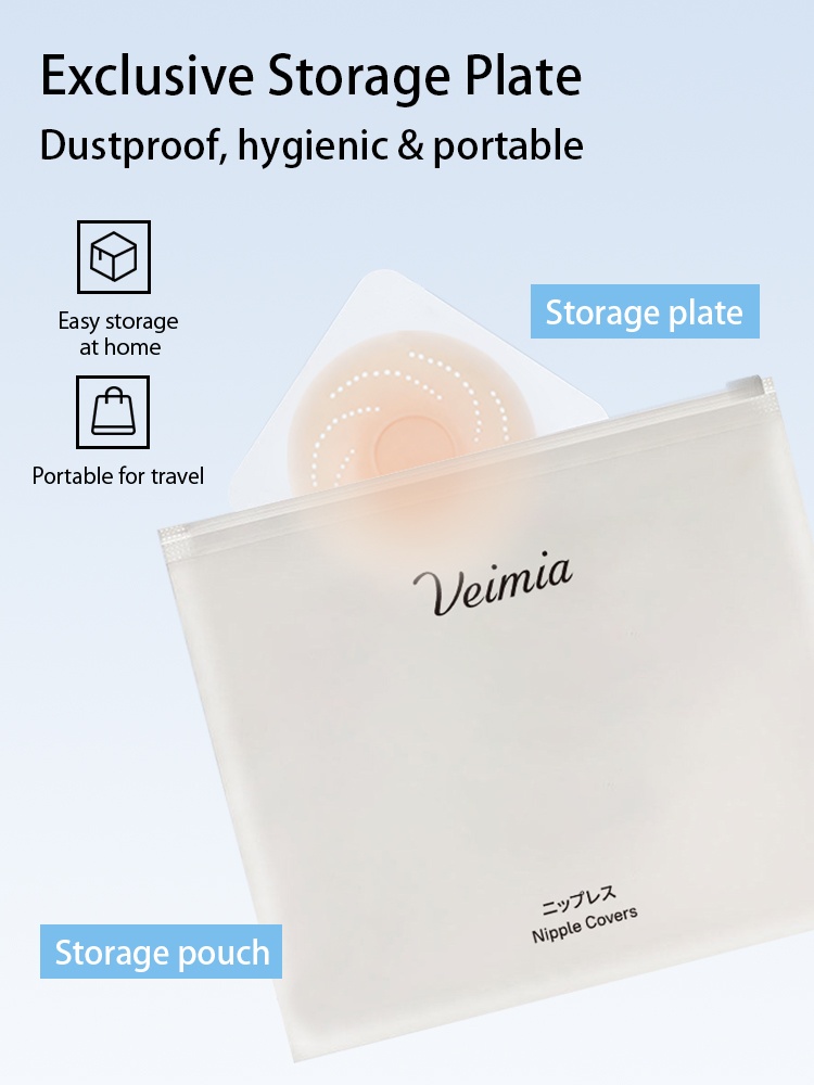 Breathable Nipple Covers Strong Hold Adhesives With Glue-free Center Pain-free Removal Designs VEIMIA