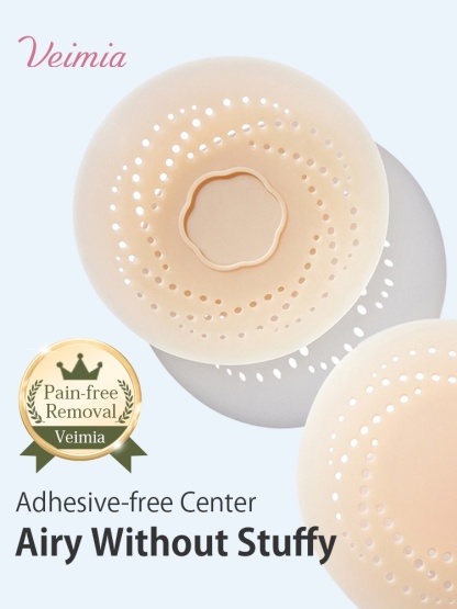 Breathable Nipple Cover Strong Holds Adhesive With Glue-free Centers Pain-free Removal Design VEIMIA