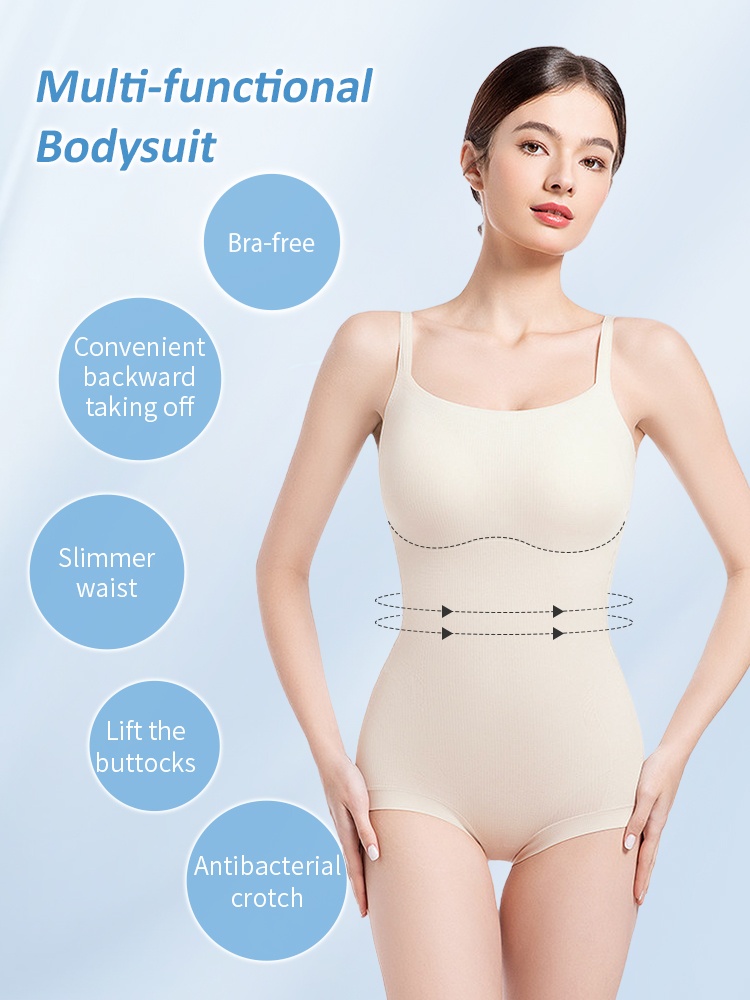 Cooling Bodysuits Tummy Control & Butts Lifts Sculpting Fits, Seamless For Everyday Wear VEIMIA
