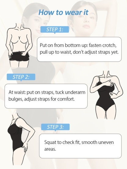 Cooling Bodysuit Tummy Control & Butt Lift Sculpting Fit, Seamless For Everyday Use VEIMIA