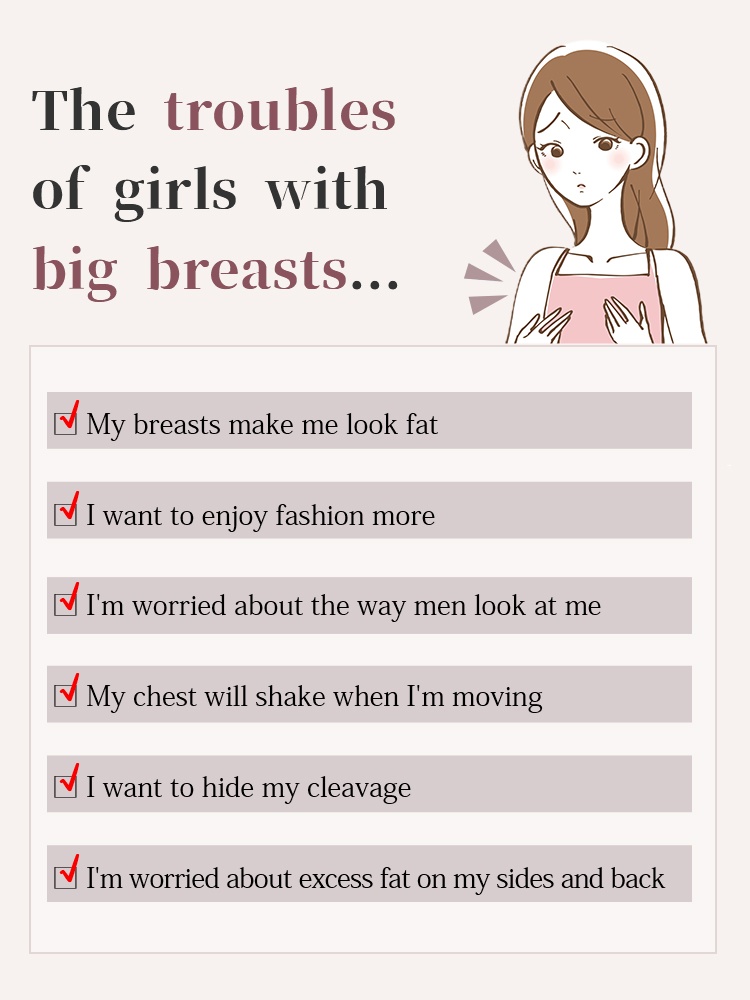 Enhanced Anti-sagging Bra Anti-gravity Lift, Soft Structure Visually Minimizing Cups & Breathable Comfort VEIMIA