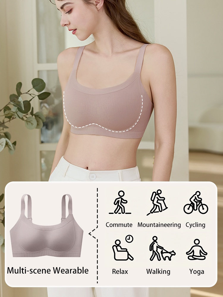 Enhanced Anti-sagging Bra Anti-gravity Lift, Soft Support Visually Minimizing Cups & Breathable Feels VEIMIA