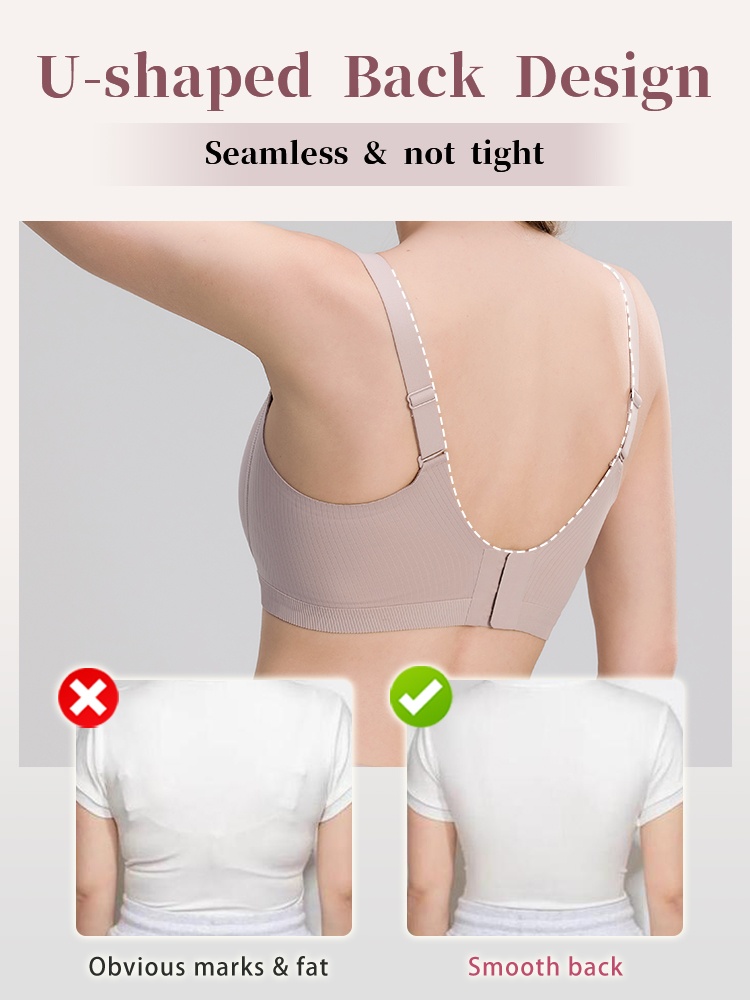 Enhanced Anti-sagging Bra Anti-gravity Lift, Soft Support Visually Minimizing Cups & Breathable Ease VEIMIA
