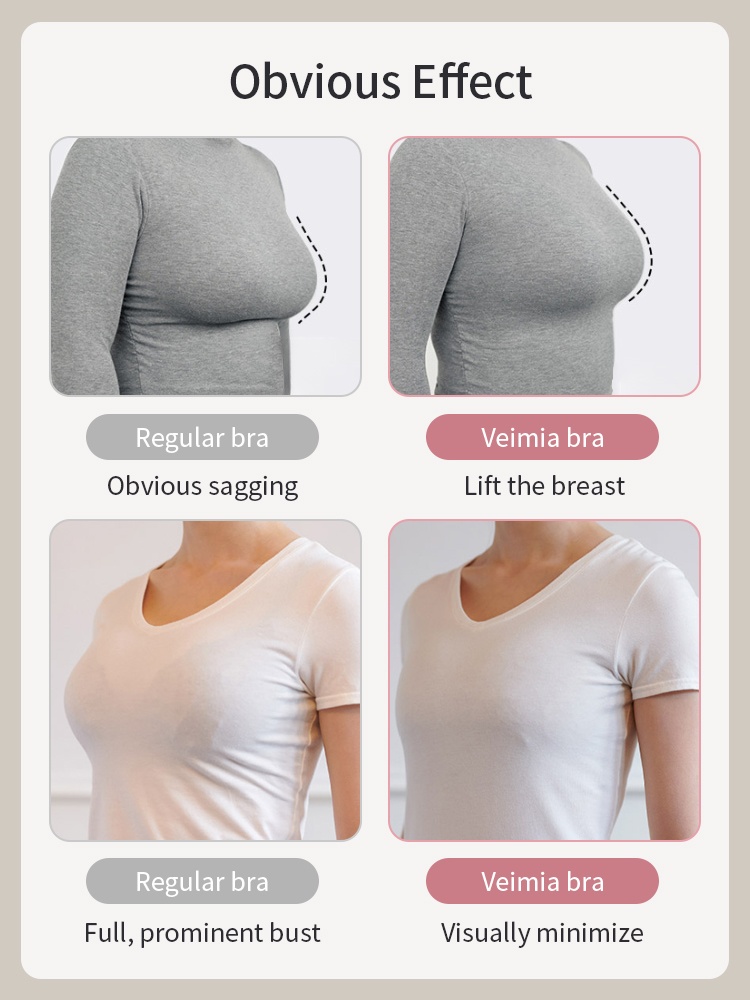 Firm-support Anti-sagging Bras With Soft Wires, Minimizing Fits & Elegant Lace Trims VEIMIA