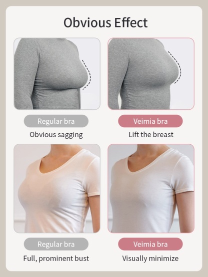 Firm-support Anti-sagging Bras With Soft Wires, Minimizing Fits & Elegant Lace Trims VEIMIA