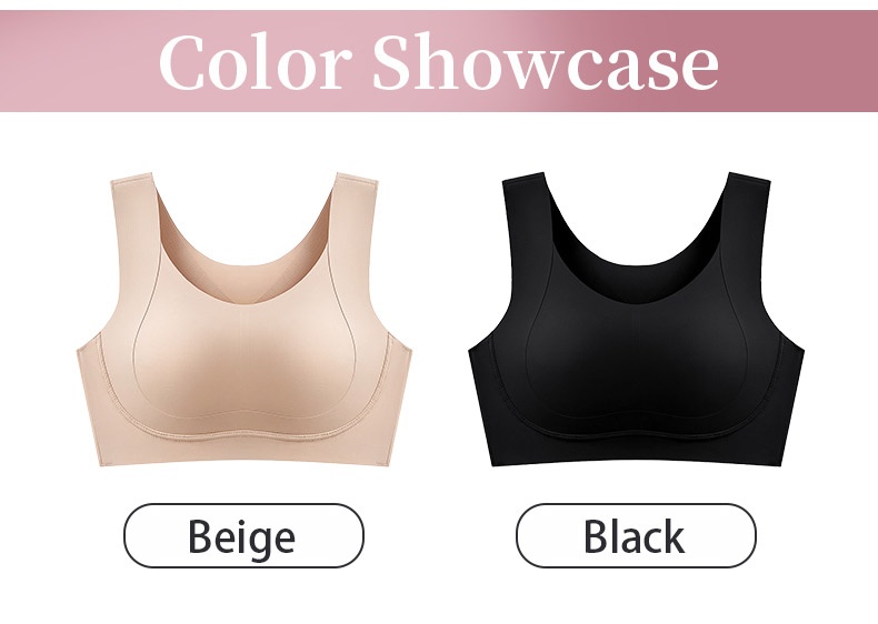 Comparison banner showing invisible effect under clothing with the seamless bra, VEIMIA