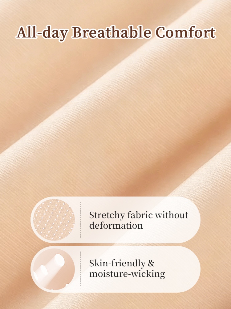 Close-up of breathable stretch fabric with moisture-wicking comfort for the seamless bra, VEIMIA