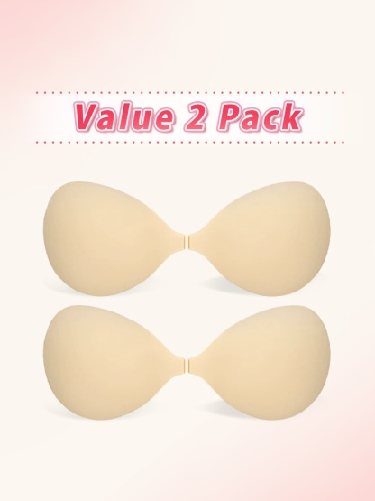 Invisible Stick On Bra Sweatproof Hold, Second-skin Feel, Silicone & Push-up Enhancement VEIMIA