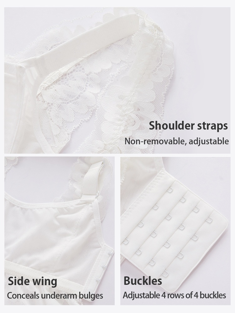 Lace Tank Top With Tummy Coverage Flattering Shape, Airy & Cozy Bralette For Daily Wear VEIMIA