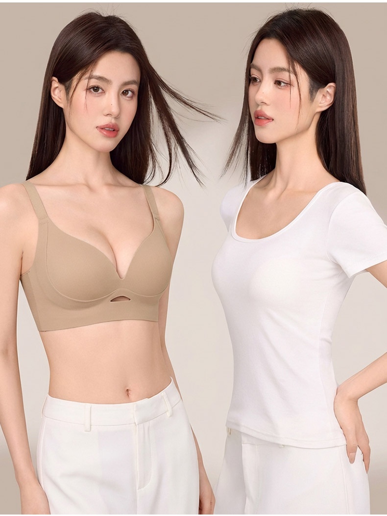 Lifted Anti-sagging Bra With Rounded Chest Shapes, Pressure-free & Seamless For Daily Support VEIMIA